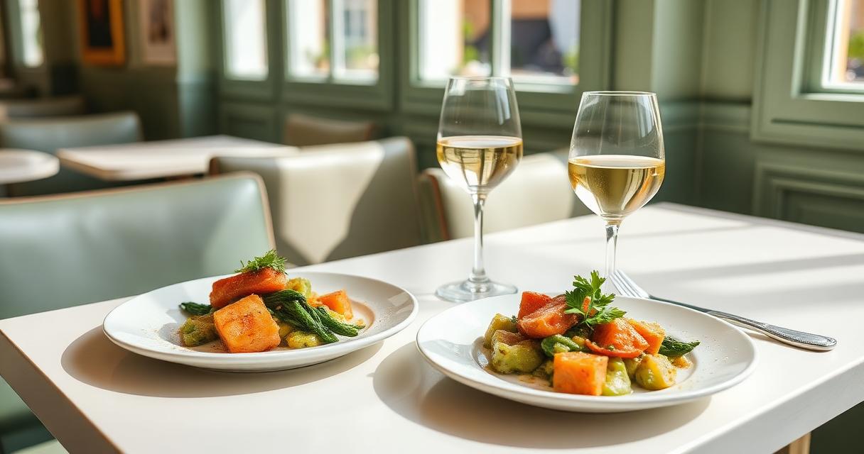 Déjeuner de saison servi chez Bombance dans le Marais