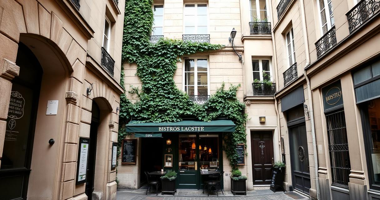 Rue des Blancs Manteaux et restaurant Bombance à Paris